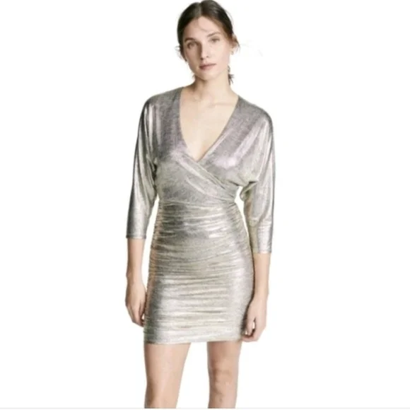 Alice + Olivia Pace Batwing Sleeve Mini Dress Size 2 $398 - Picture 13 of 15